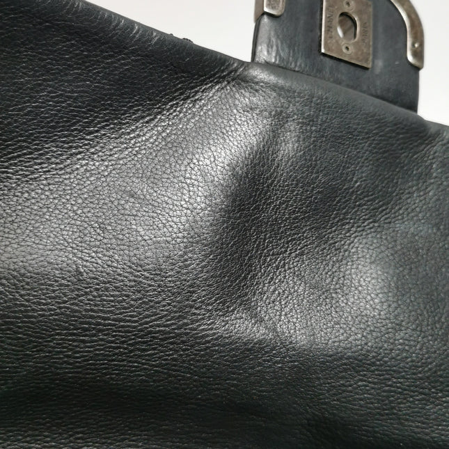 Chanel 2013 Paris-Edinburgh Large Black Flap Calfskin Leather Shoulder Bag