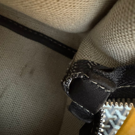 Goyard Artois PM Small/Medium Grey Tote with Leather Corners and Zip Opening