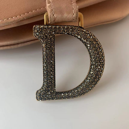 Sold Dior Saddle Mini Silk Pink with crystals