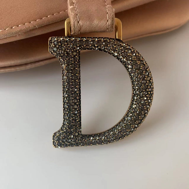 Sold Dior Saddle Mini Silk Pink with crystals