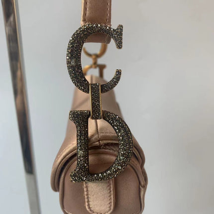 Sold Dior Saddle Mini Silk Pink with crystals