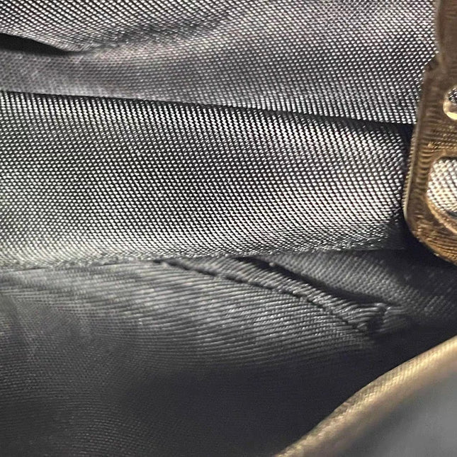 Dior Saddle Small Vintage Shoulder Bag Dark Green Oblique Print Patent Leather