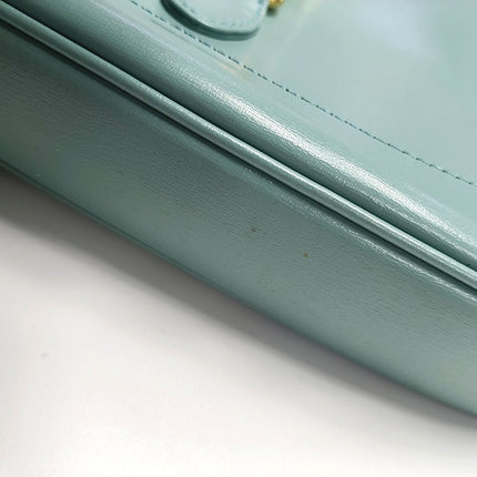 Gucci Jackie 1961 Small Blue Leather Bag with Adjustable Strap
