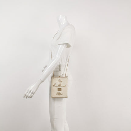 Chanel Coco in Ritz Key Card Minaudiere Limited Edition Cream White Lambskin Clutch Gold Hardware