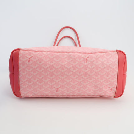 Goyard Artois Tote PM Medium Pink With Zipper and Reinforced Corners 2018