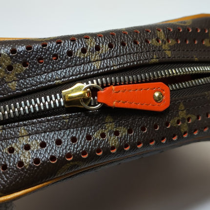 Louis Vuitton Trocadero Monogram Perforation Camera Bag Brown MM95175