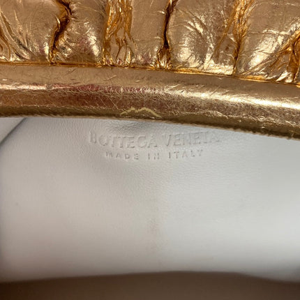 Sold Bottega Veneta Pouch Mini Gold Lambskin Leather