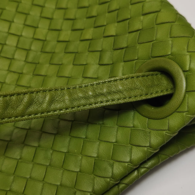 Bottega Veneta Garda Avocado Green Intrecciato Nappa Leather Large 33cm