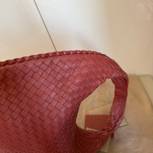 Bottega Veneta Hobo Bag leather Burgundy Medium 40cm