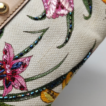 Gucci Horsebit 1955 Small Chain Bag Limited Edition Floral Print Canvas