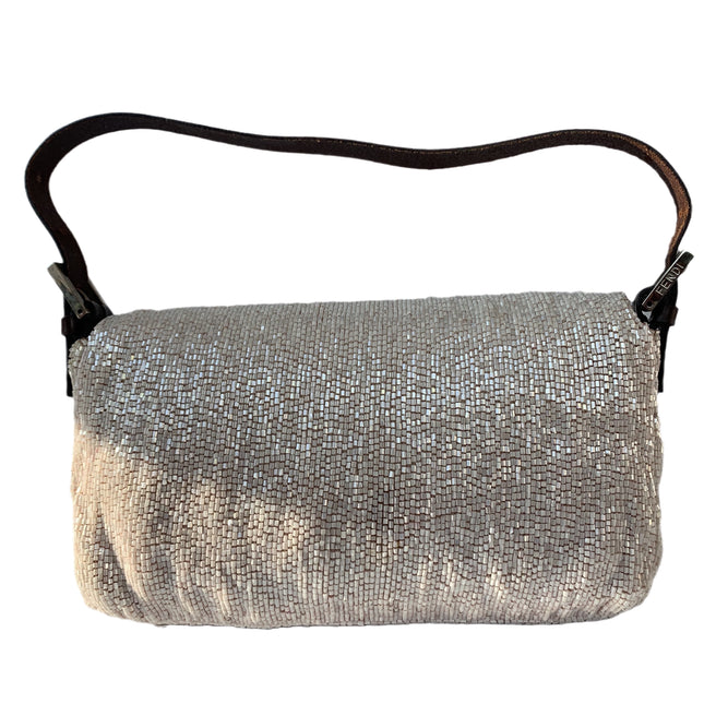 Sold Fendi Baguette Shoulder bag with Cream Beads