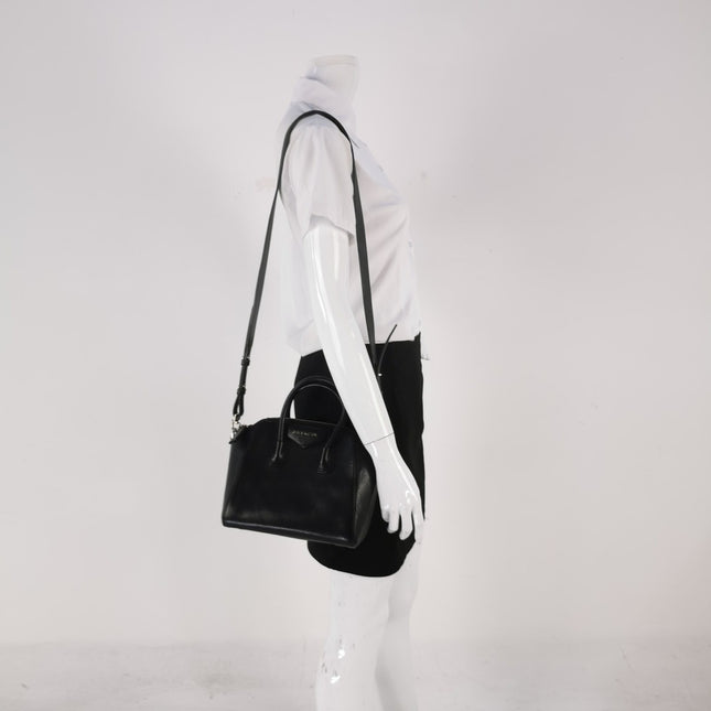 Sold Givenchy Antigona Mini Black Calf Leather Top Handle bag with Strap