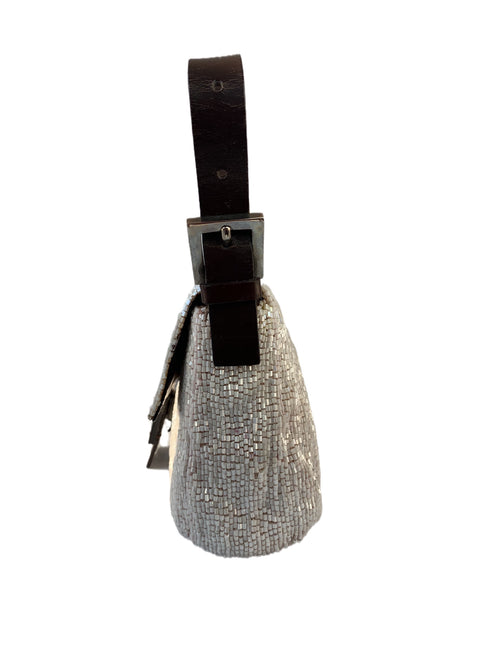 Sold Fendi Baguette Shoulder bag with Cream Beads