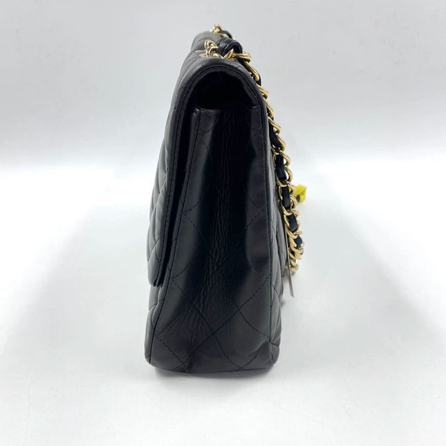 Sold Chanel Timeless/ Classic Flap Jumbo/Large Black with Gold Hardware