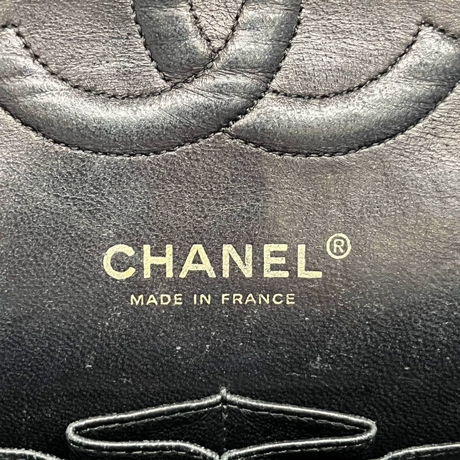 Chanel Classic Flap Medium Black Caviar Leather with 24k Gold Hardware, 2008-2009