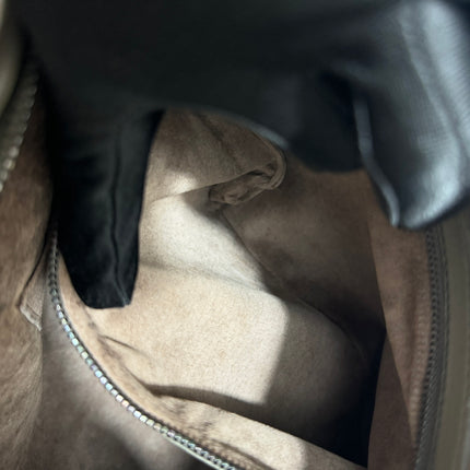 Sold Bottega Veneta Belly Hobo Intrecciato Grey Leather Medium 40cm