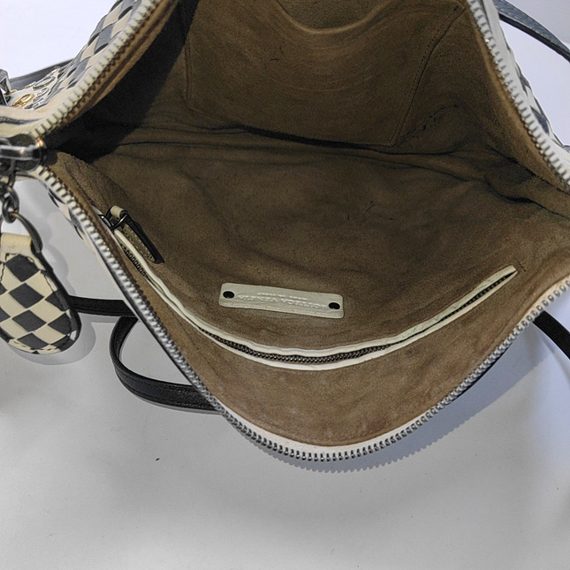 Bottega Veneta Intrecciato Check Palio Crossbody Bag 2018