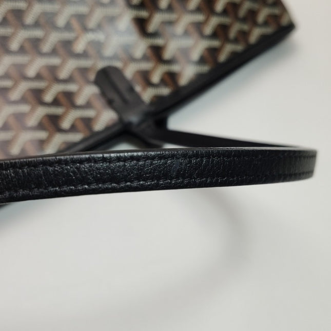 Goyard Artois GM Large Black French Bulldog Reinforced Corners and Zipper