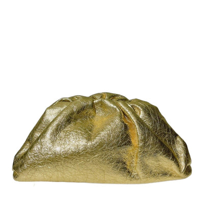 Sold Bottega Veneta Pouch Gold Leather-Luxbags