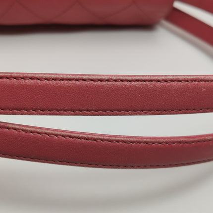 Chanel Kelly Vintage Top Handle Bag Lambskin Leather 24k Gold Hardware