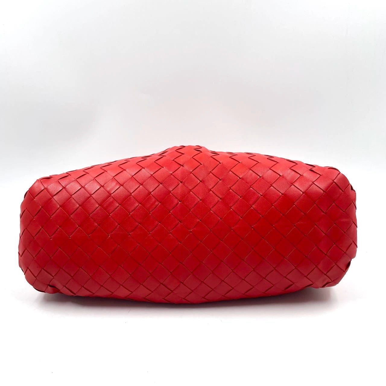 Sold Bottega Veneta Pouch Large Intrecciato Leather Clutch Red