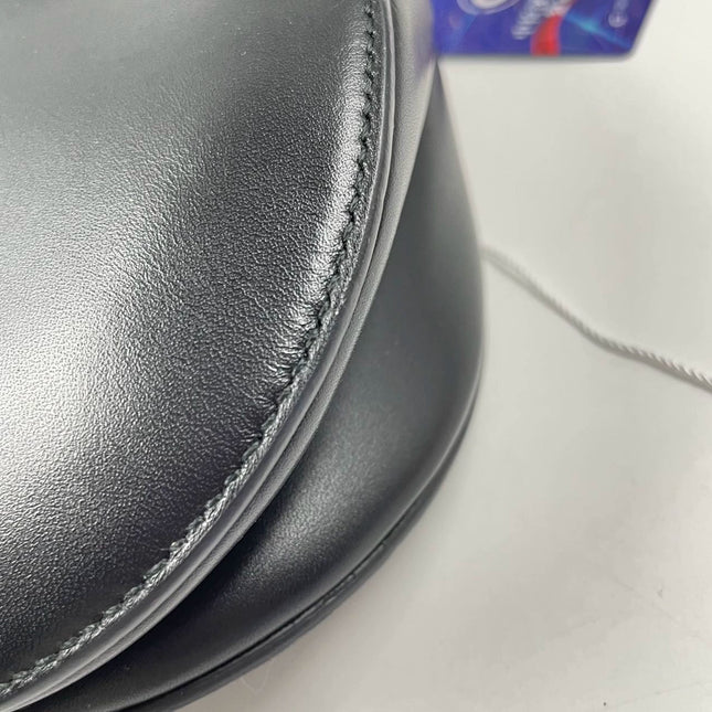 Sold Dior Saddle Medium leather Black Smooth Leather