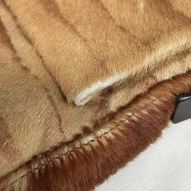 Fendi Baguette Pony-style Calfskin Leather Zebra Print