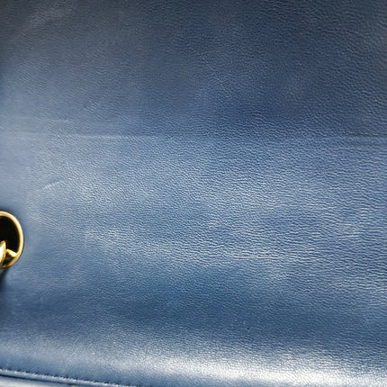 Chanel Classic Flap Rectangular Mini 2015 Navy Lambskin Gold Hardware