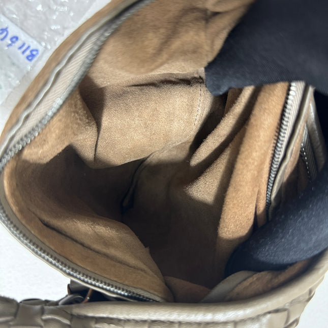 Sold Bottega Veneta Hobo Bag Lambskin leather Grey Medium 40cm
