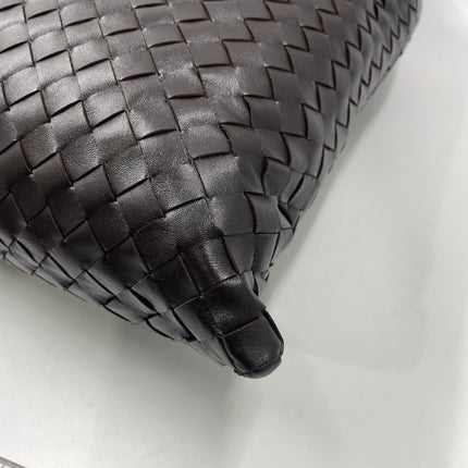 Bottega Veneta Hop Large Leather Fondant Chocolate Brown Hobo Bag