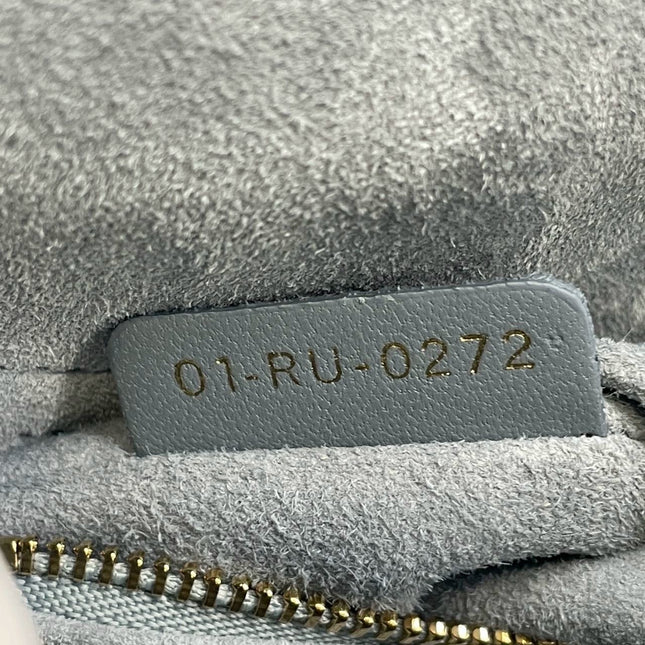 Sold Lady Dior Small My Abcdior Pale Blue Lambskin Cannage Leather