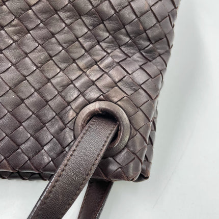 Bottega Veneta Garda Dark Brown Intrecciato Nappa Leather Large 33cm