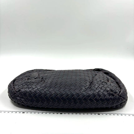 Bottega Veneta Belly Hobo Intrecciato Leather Navy Purple Inside 5077 Medium 40cm