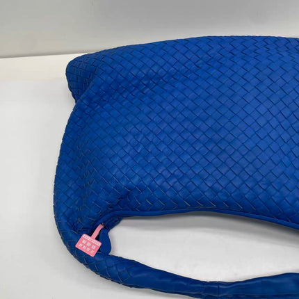 Bottega Veneta Hobo Bag Lambskin leather Royal Blue Medium 45cm