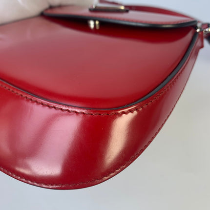 Sold Prada Cleo Flap Burgundy / Red Leather Shoulder bag