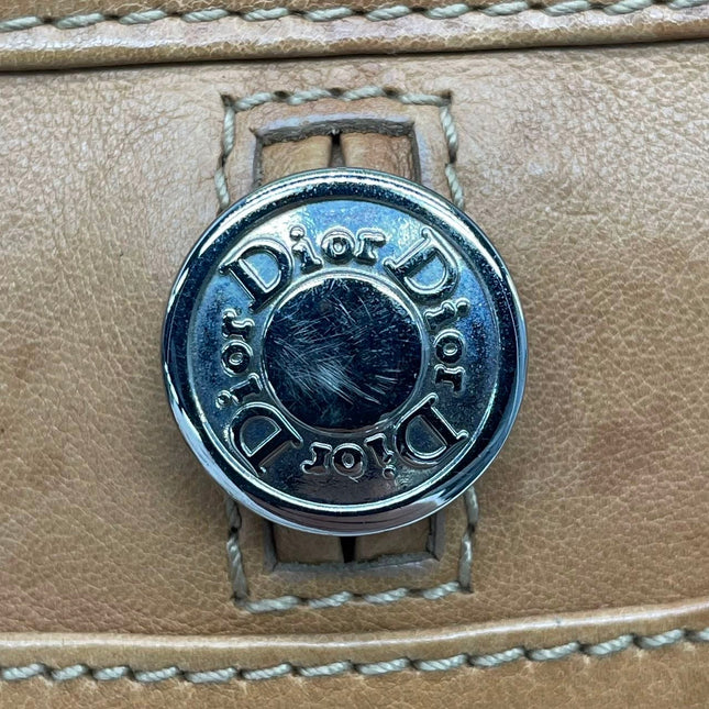 Dior Flight Medium Tan Brown Calfskin Leather Shoulder Bag