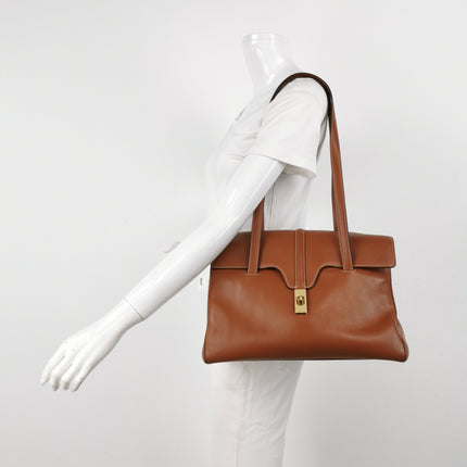 Celine Soft 16 Bag Caramel Natural Tan Smooth Calfskin Leather