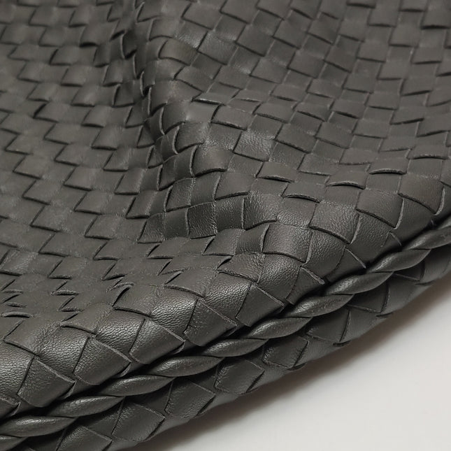 Bottega Veneta Hobo Bag Lambskin leather Dark Grey Large 47cm