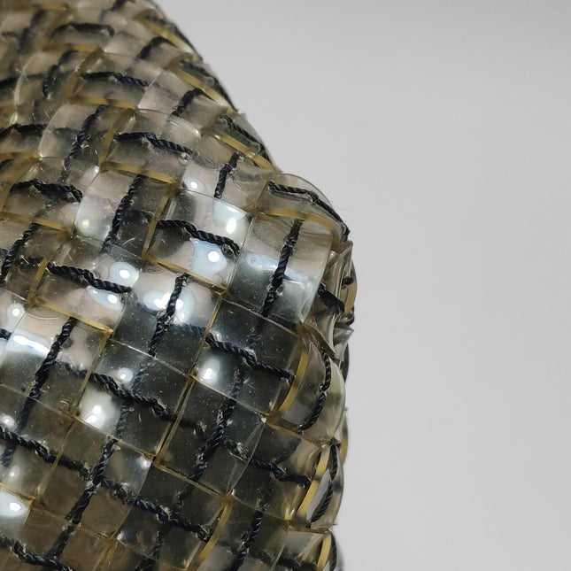 Bottega Veneta Cabat Large Intreccio Transparent Leather and PVC Tote Bag