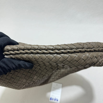 Sold Bottega Veneta Hobo Bag Lambskin leather Grey Medium 40cm