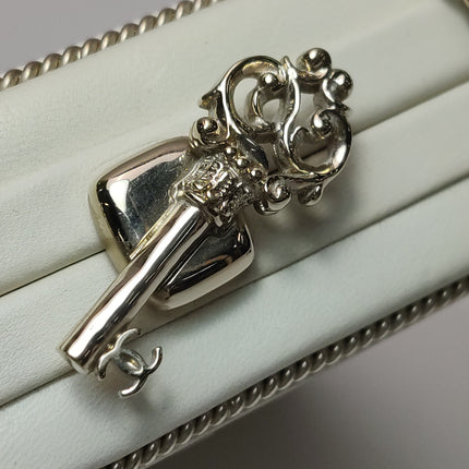 Chanel Coco in Ritz Key Card Minaudiere Limited Edition Cream White Lambskin Clutch Gold Hardware