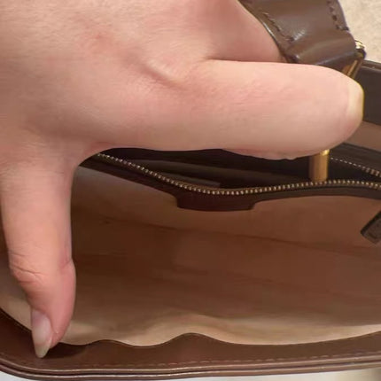 Gucci Jackie 1961 Small Brown Smooth Leather Bag