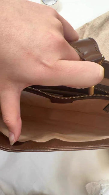 Gucci Jackie 1961 Small Brown Smooth Leather Bag