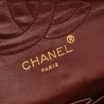 Chanel Classic Flap Vintage Medium Black Lambskin Leather 24k Gold Hardware 1986-1988
