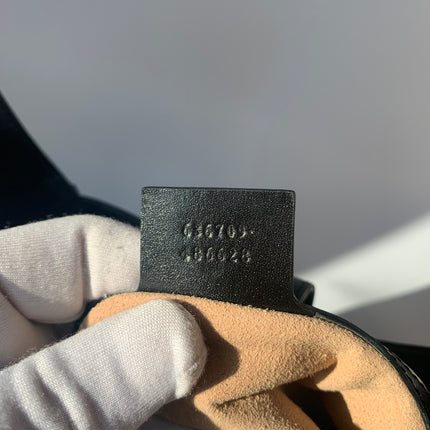 Gucci Jackie 1961 Black Leather Bag No Strap