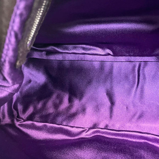 Fendi Mamma Baguette Chocolate Brown Lambskin Leather Silver Hardware