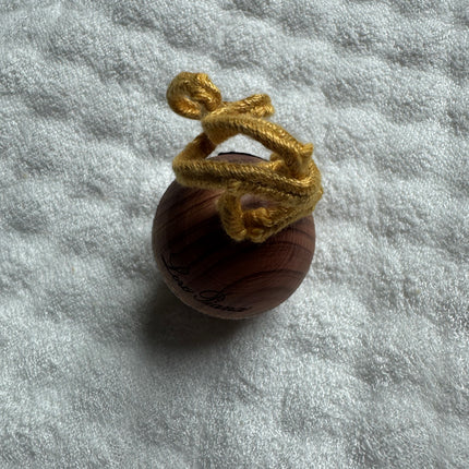 Loro Piana Ribbon-Accent Wooden Sphere Charm