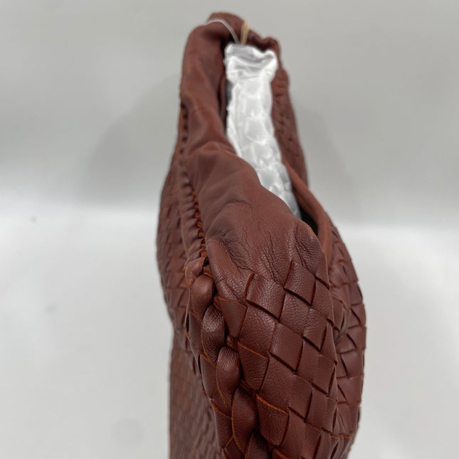 Bottega Veneta Veneta Hobo Maxi Brick Red Intrecciato Leather Bag 50cm