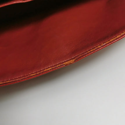 Chanel Timeless Classic Flap Medium Red Caviar Leather Silver Hardware