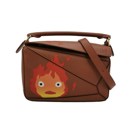 Loewe x Howl's Moving Castle Studio Ghibli Puzzle Calcifer Small Tan Caramel